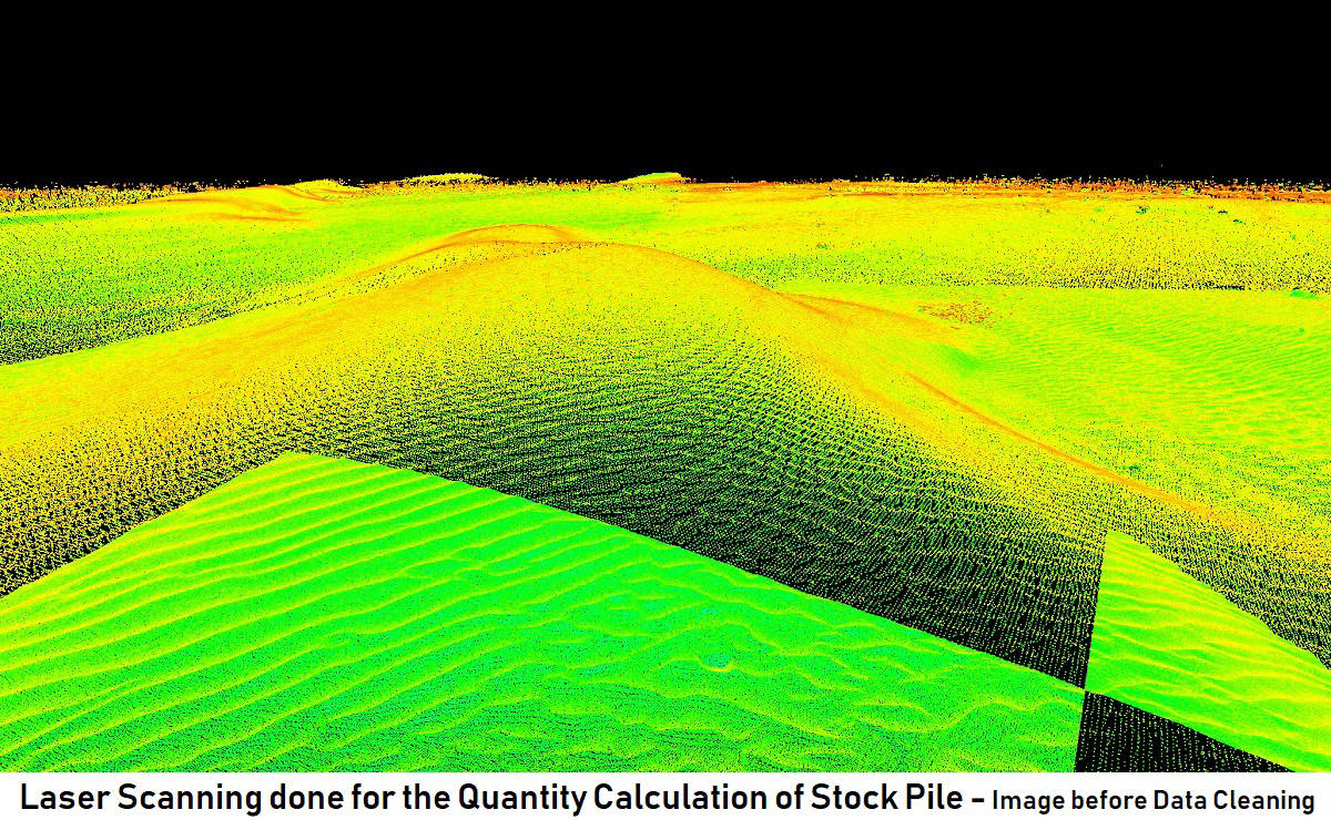 3D Laser Scanning done for Volume Calculation